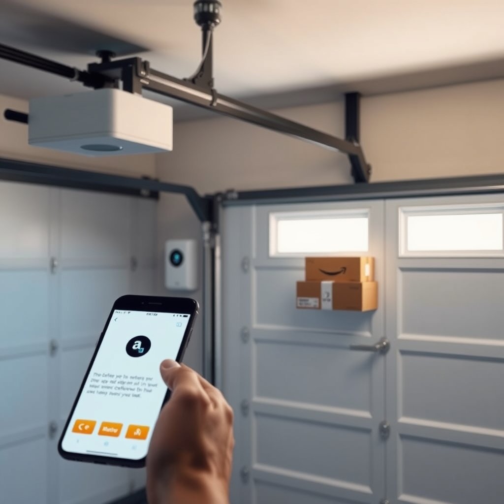 garage opener in action