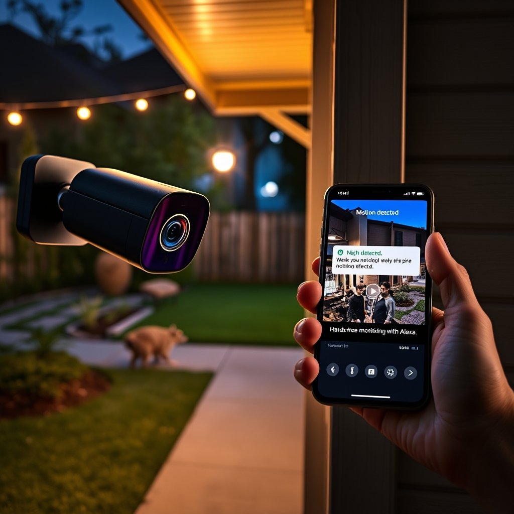 outdoor camera in action